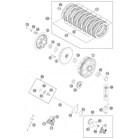 Ref 19 Hexagon Nut M18x1 5 77232019000 Motocrosscenter Com