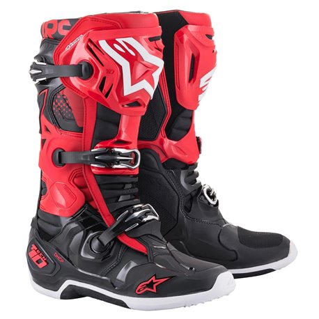 BOTAS ALPINESTARS TECH 10 2022 COLOR ROJO / NEGRO #LIQUIDACIONSTOCK  ALP34102474 - MotocrossCenter.com