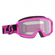 SCOTT PRIMAL CLEAR GOGGLE COLOUR PINK/BLACK - CLEAR LENS