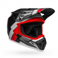 BELL MX-9 MIPS TWITCH REPLICA HELMET COLOUR BLACK / RED / WHITE  MATTE