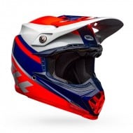 CASCO BELL MOTO-9 MIPS PROPHECY COLOR ROJO / AZUL / GRIS  BRILLO