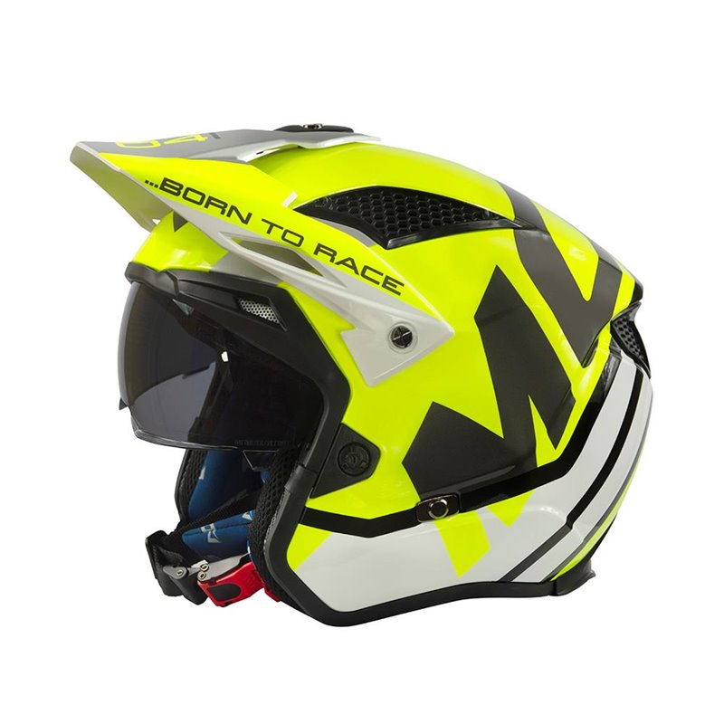 HELMET TRIAL MOTS JUMP UP04 COLOR YELLOW FLUORINE C-MT6304Y -  MotocrossCenter.com