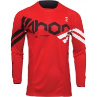 THOR YOUTH PULSE CUBE JERSEY 2022 COLOUR RED / WHITE