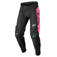 ALPINESTARS YOUTH RACER COMPASS PANTS COLOUR BLACK / GREEN NEON / PINK FLUO