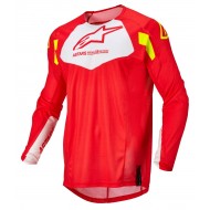 ALPINESTARS YOUTH RACER FACTORY JERSEY COLOUR RED FLUO / WHITE / YELLOW FLUO