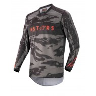 ALPINESTARS YOUTH RACER TACTICAL JERSEY 2022 COLOUR BLACK / GREY CAMO / RED FLUO