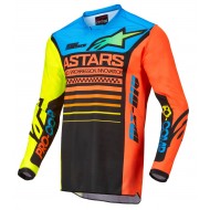 ALPINESTARS YOUTH RACER COMPASS JERSEY 2022 COLOUR BLACK / YELLOW FLUO / CORAL
