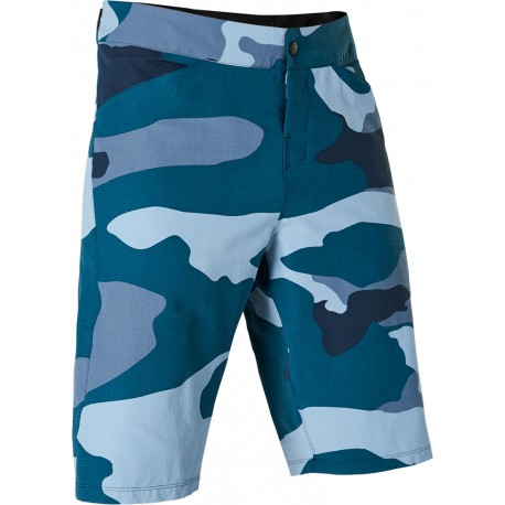 PANTALONES BICICLETA CORTOS FOX RANGER CAMO 2022 COLOR CAMUFLAJE AZUL  27280-360 - MotocrossCenter.com